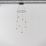 Modern Multi Head Glass Sphere LED Pendant Light for Restaurant and Home Decor