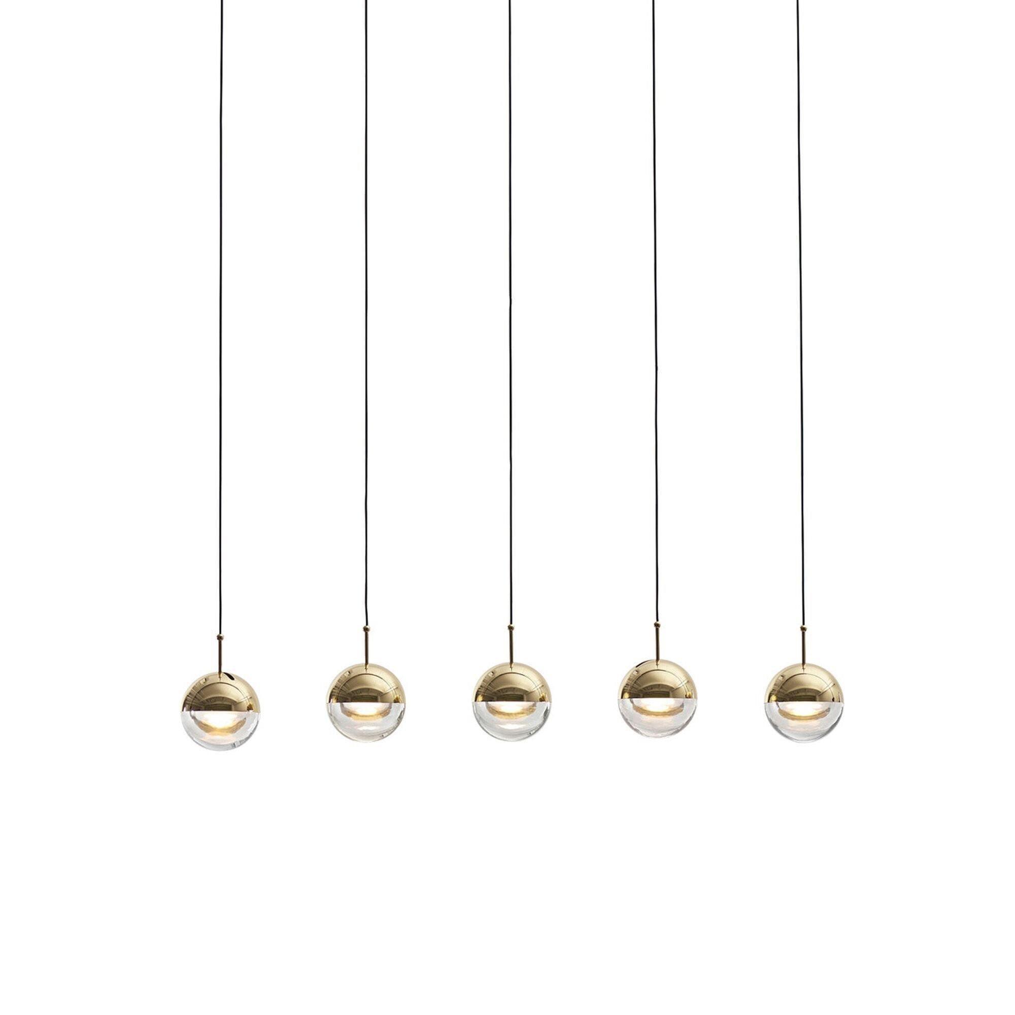 Modern Multi Head Glass Sphere LED Pendant Light for Restaurant and Home Decor