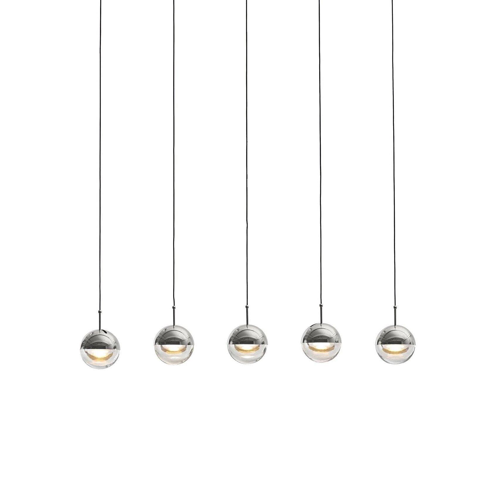 Modern Multi Head Glass Sphere LED Pendant Light for Restaurant and Home Decor
