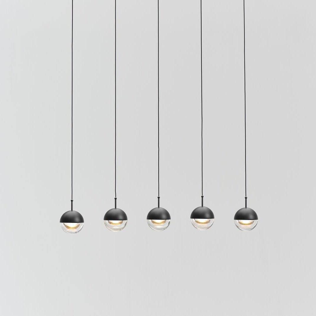 Modern Multi Head Glass Sphere LED Pendant Light for Restaurant and Home Decor