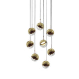 Modern Multi Head Glass Sphere LED Pendant Light for Restaurant and Home Decor