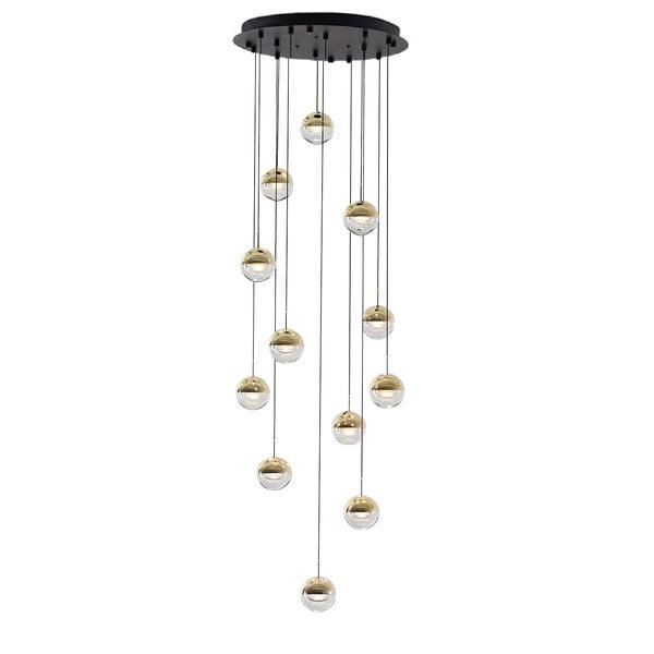 Modern Multi Head Glass Sphere LED Pendant Light for Restaurant and Home Decor