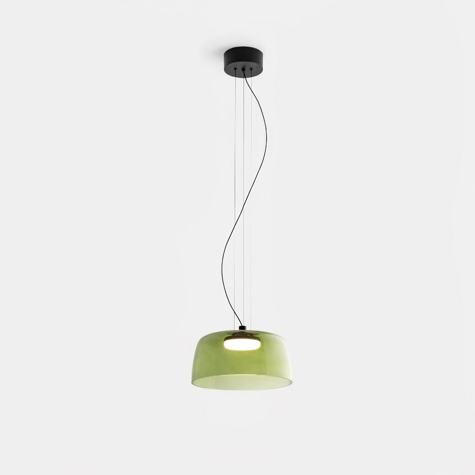 Modern Multi Level Glass Pendant Light LED Ceiling Fixture for Home and Office