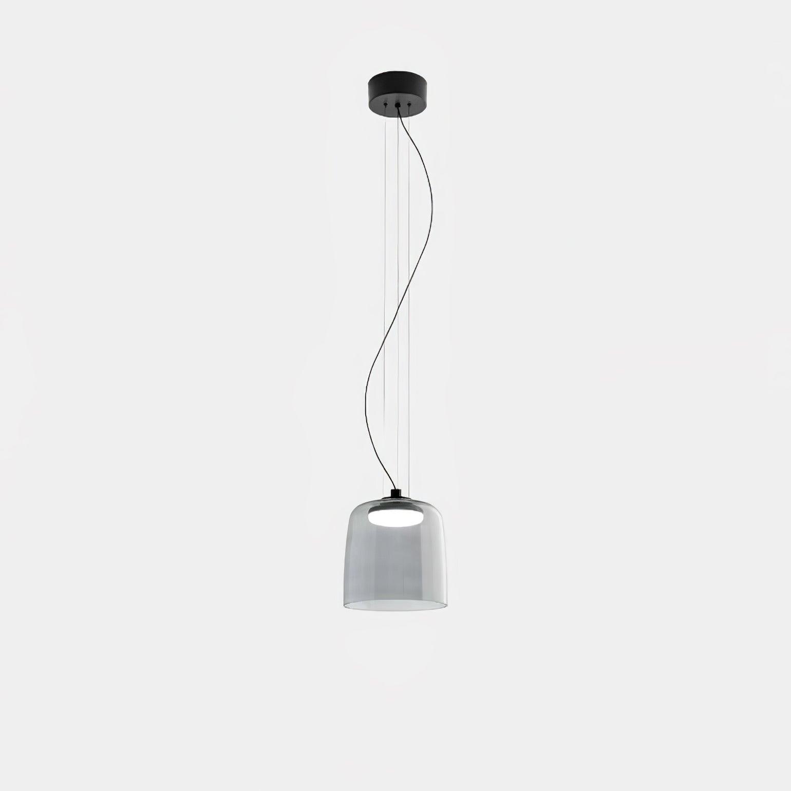 Modern Multi Level Glass Pendant Light LED Ceiling Fixture for Home and Office