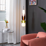 Modern Multicolored Candied Glass Pendant Light with Adjustable LED Ceiling Fixture