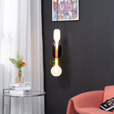 Modern Multicolored Candied Glass Pendant Light with Adjustable LED Ceiling Fixture