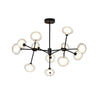 Modern Multiwave LED Sputnik Chandelier 12 Light Dining Room Hanging Ceiling Fixture