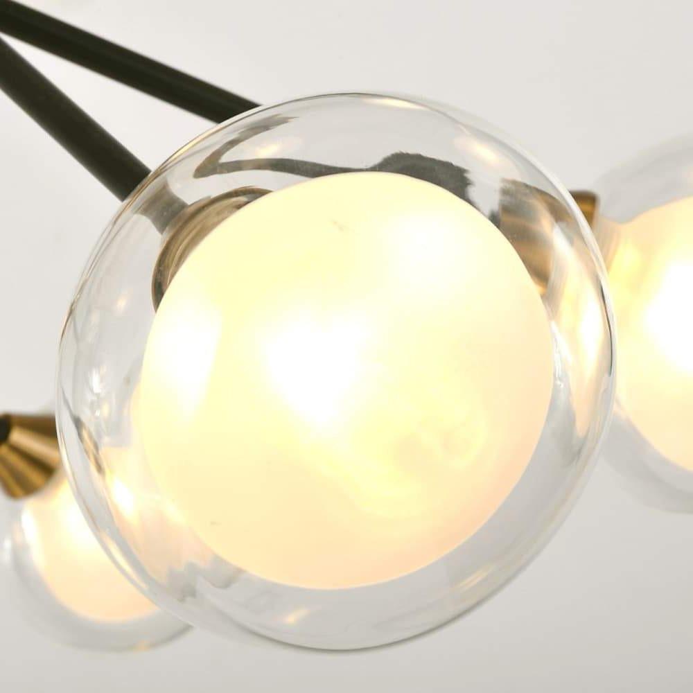Modern Multiwave LED Sputnik Chandelier 12 Light Dining Room Hanging Ceiling Fixture