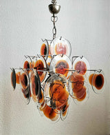 modern-murano-glass-disc-chandelier-with-orange-and-brown-hand-blown-accents