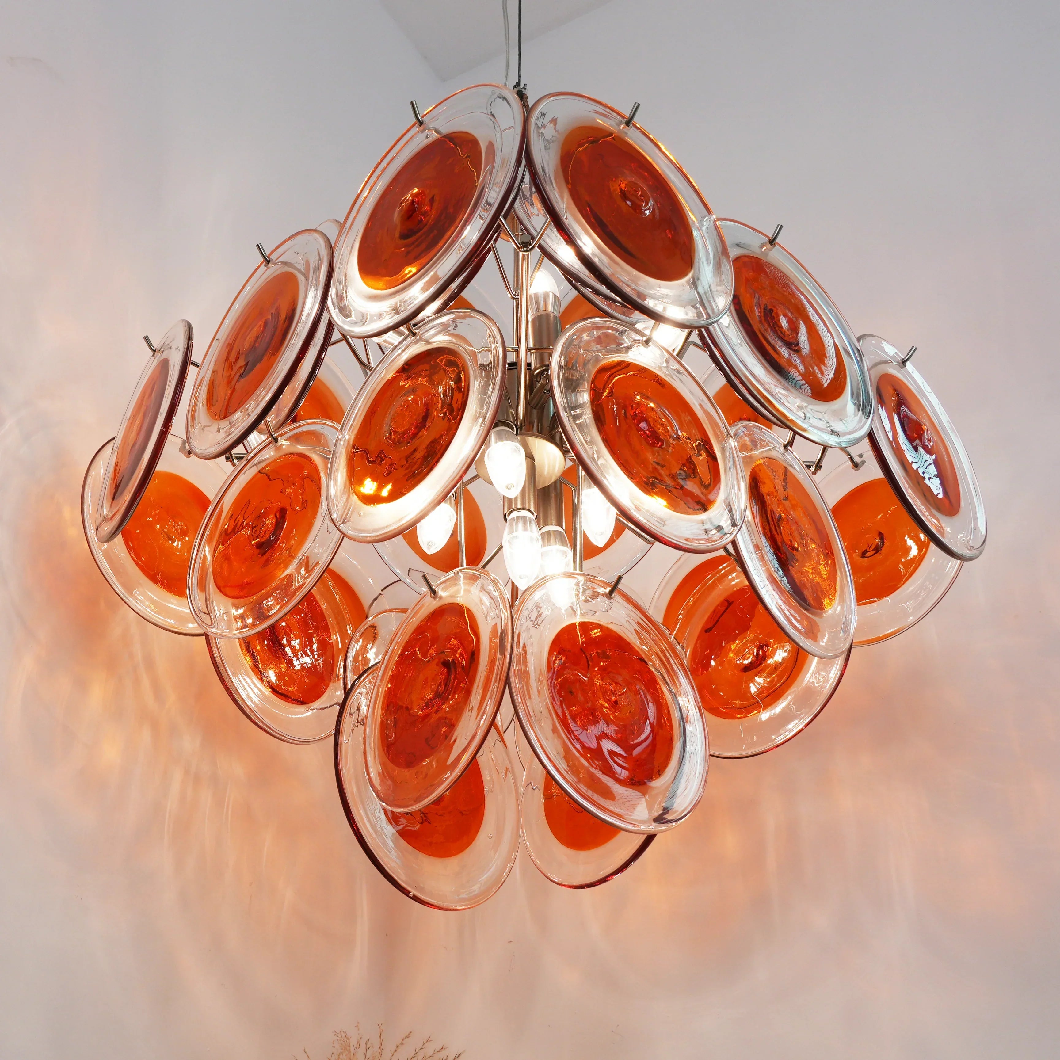 modern-murano-glass-disc-chandelier-with-orange-and-brown-hand-blown-accents