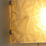 Modern Murano Glass Wall Sconce Set of Two LED Chrome Finish Indoor Lighting