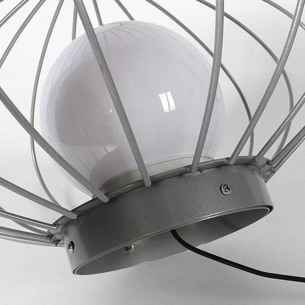 Modern Mushroom Cage LED Outdoor Lawn Lamp Waterproof Garden Landscape Pathway Light