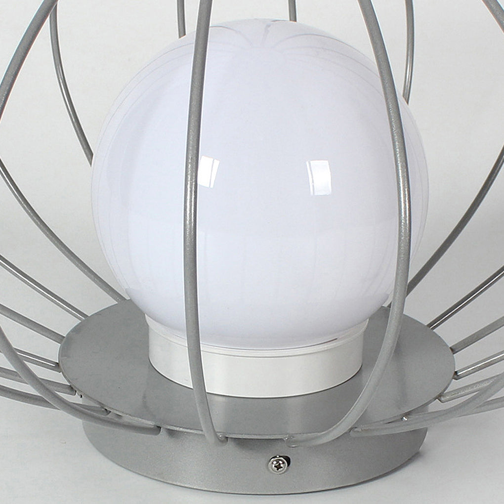 Modern Mushroom Cage LED Outdoor Lawn Lamp Waterproof Garden Landscape Pathway Light