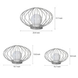 Modern Mushroom Cage LED Outdoor Lawn Lamp Waterproof Garden Landscape Pathway Light