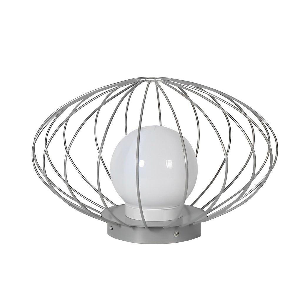 Modern Mushroom Cage LED Outdoor Lawn Lamp Waterproof Garden Landscape Pathway Light