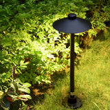 Modern Mushroom LED Outdoor Path Light 7W Waterproof Landscape Lighting in Black Finish