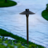 Modern Mushroom LED Outdoor Path Light 7W Waterproof Landscape Lighting in Black Finish