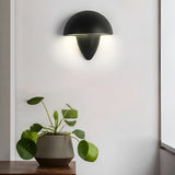 Modern Mushroom LED Outdoor Wall Sconce Waterproof Aluminum Garden Porch Light