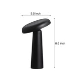 Modern Mushroom LED Table Lamp Dimmable Touch Control Tiltable USB Rechargeable Bedside Light