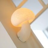 Modern Mushroom Resin Plug In Wall Lamp Sconce Lighting for Bedroom and Living Room