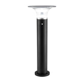 Modern Mushroom Solar LED Path Lights Waterproof Black Outdoor Garden Landscape Post Lamp
