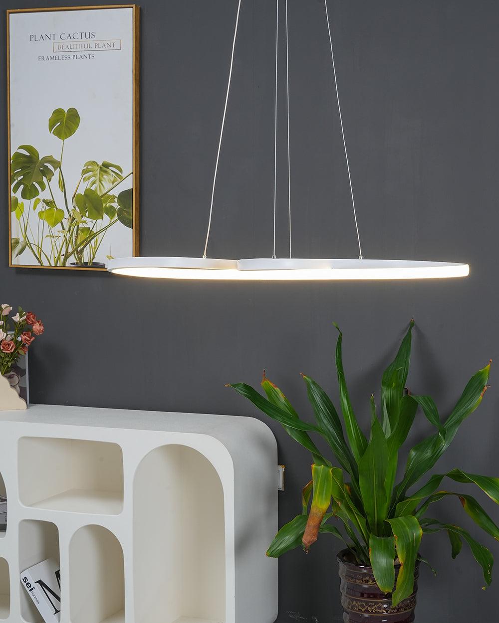 Modern Musical Note Integrated LED Pendant Light for Dining Room Kitchen Island and Living Space