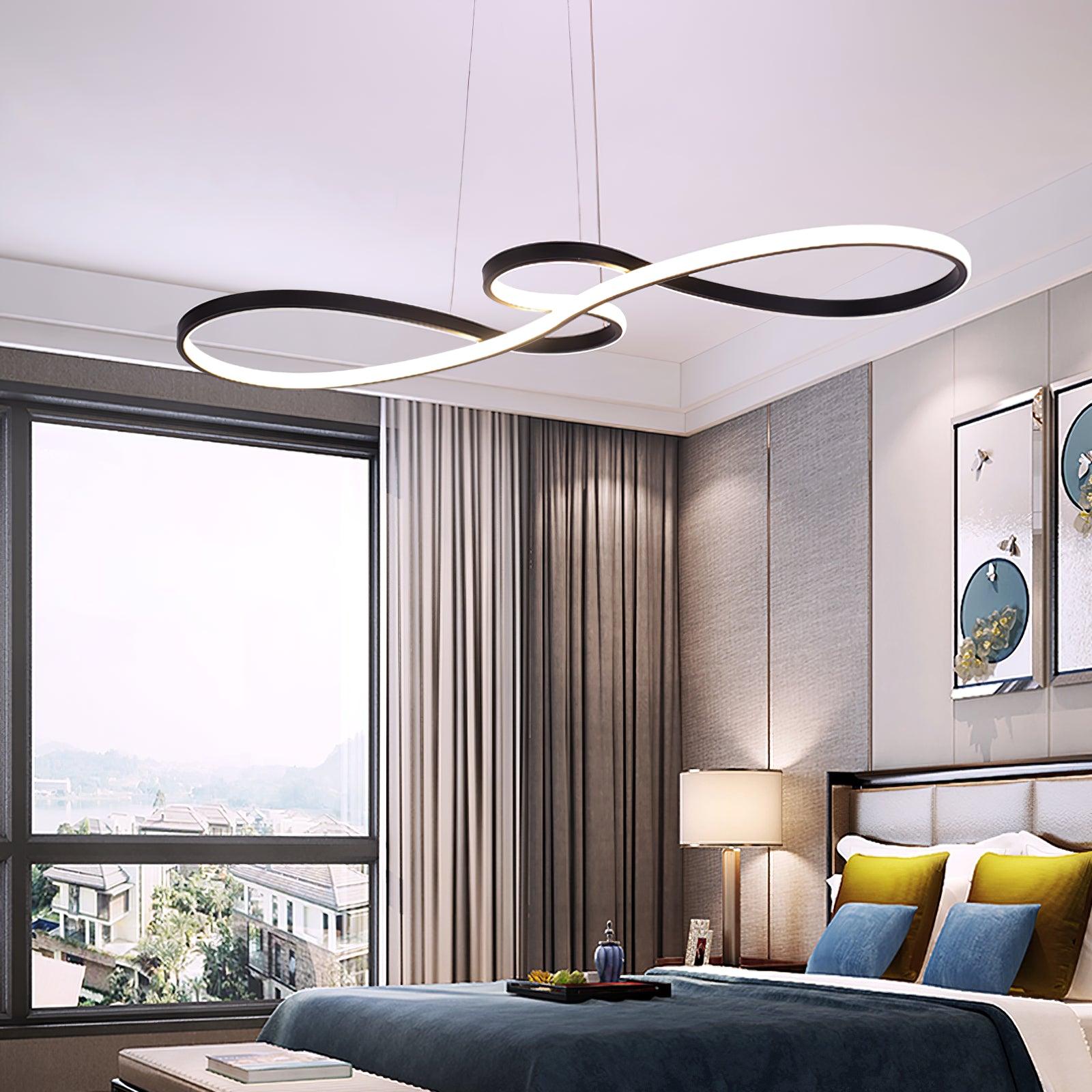 Modern Musical Note Integrated LED Pendant Light for Dining Room Kitchen Island and Living Space