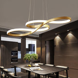 Modern Musical Note Integrated LED Pendant Light for Dining Room Kitchen Island and Living Space