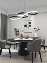 Modern Musical Note Integrated LED Pendant Light for Dining Room Kitchen Island and Living Space
