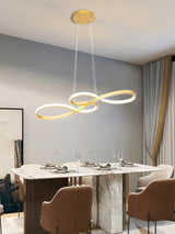 Modern Musical Note Integrated LED Pendant Light for Dining Room Kitchen Island and Living Space