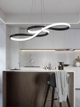 Modern Musical Note Integrated LED Pendant Light for Dining Room Kitchen Island and Living Space