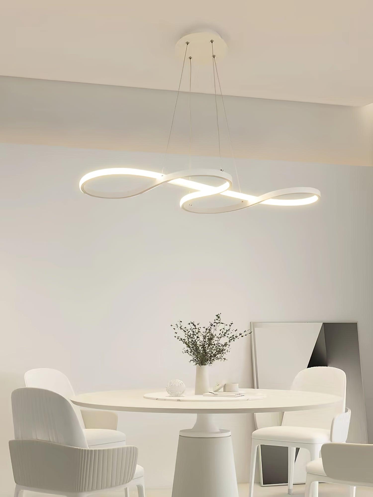 Modern Musical Note Integrated LED Pendant Light for Dining Room Kitchen Island and Living Space