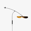 Modern Myrna Wall Light with Counterweight Arm and Handblown Glass Reflector Shade