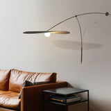 Modern Myrna Wall Light with Counterweight Arm and Handblown Glass Reflector Shade