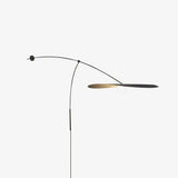 Modern Myrna Wall Light with Counterweight Arm and Handblown Glass Reflector Shade