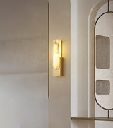 Modern Natural Alabaster LED Wall Lamp Stone Sconce for Interior Lighting