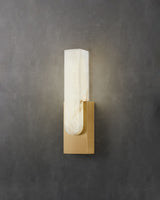 Modern Natural Alabaster LED Wall Lamp Stone Sconce for Interior Lighting