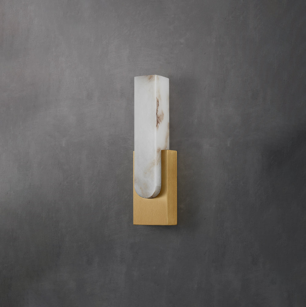 Modern Natural Alabaster LED Wall Lamp Stone Sconce for Interior Lighting
