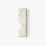 Modern Natural Alabaster Stone Wall Sconce Set of Two Integrated LED Gold Wall Light