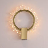 Modern Natural Crystal Wall Sconce Luxury Gold LED Wall Mounted Lighting Fixture