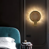 Modern Natural Crystal Wall Sconce Luxury Gold LED Wall Mounted Lighting Fixture