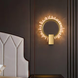 Modern Natural Crystal Wall Sconce Luxury Gold LED Wall Mounted Lighting Fixture