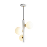 Modern Nordic 3 Glass Globe LED Pendant Light for Dining Room and Living Space