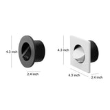 Modern Nordic 3W LED Recessed Wall Sconce with 360 Degree Rotation Adjustable Reading Light
