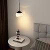 Modern Nordic Acrylic Ball Pendant Light Luxury Screw Thread Globe LED Hanging Lamp