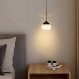 Modern Nordic Acrylic Ball Pendant Light Luxury Screw Thread Globe LED Hanging Lamp