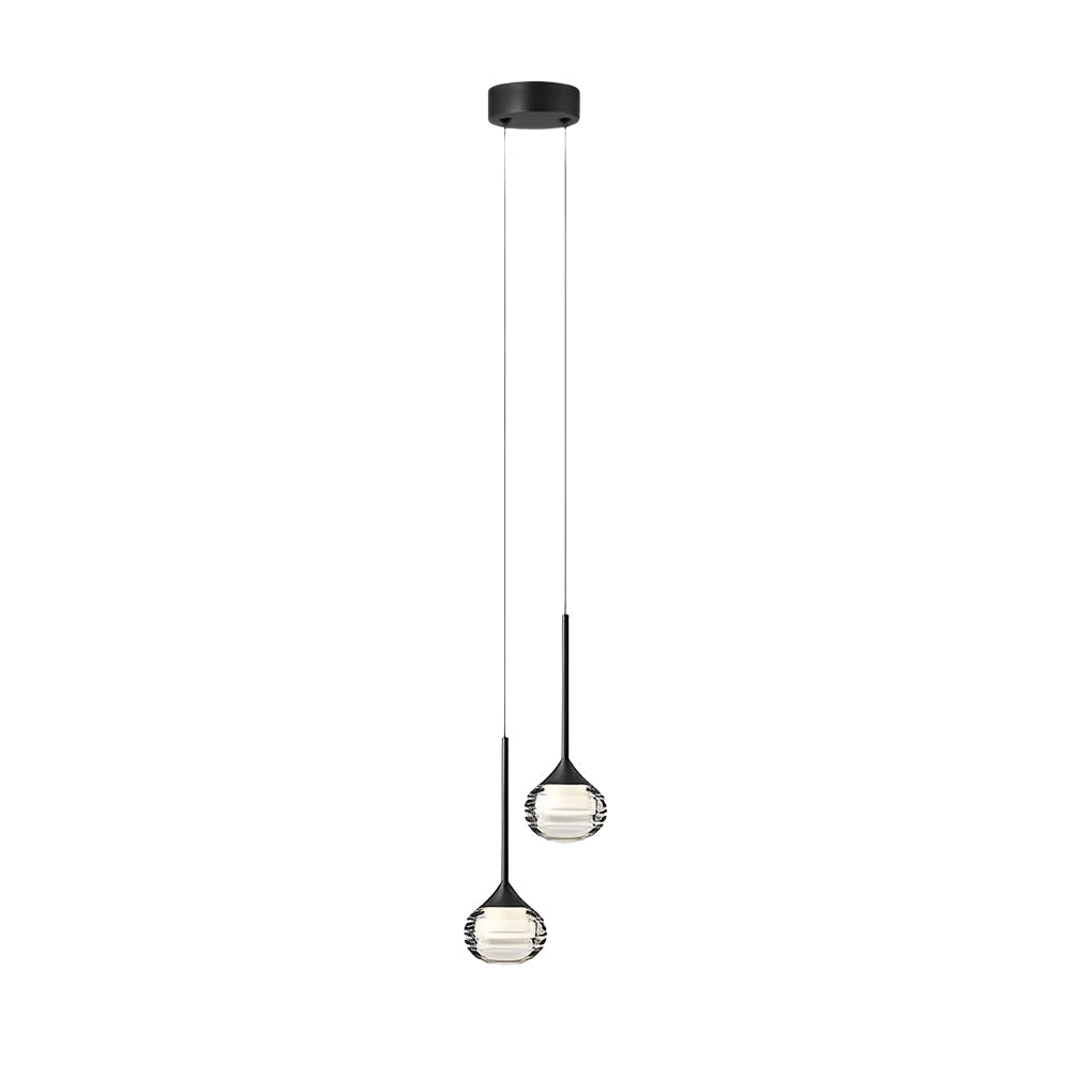 Modern Nordic Acrylic Ball Pendant Light Luxury Screw Thread Globe LED Hanging Lamp