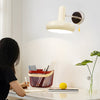 Modern Nordic Adjustable Glass Swing Arm Wall Sconce Dimmable Remote Control Lighting
