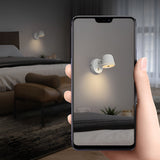 Modern Nordic Adjustable LED Wall Sconce with Stepless Dimming for Bedroom and Living Room