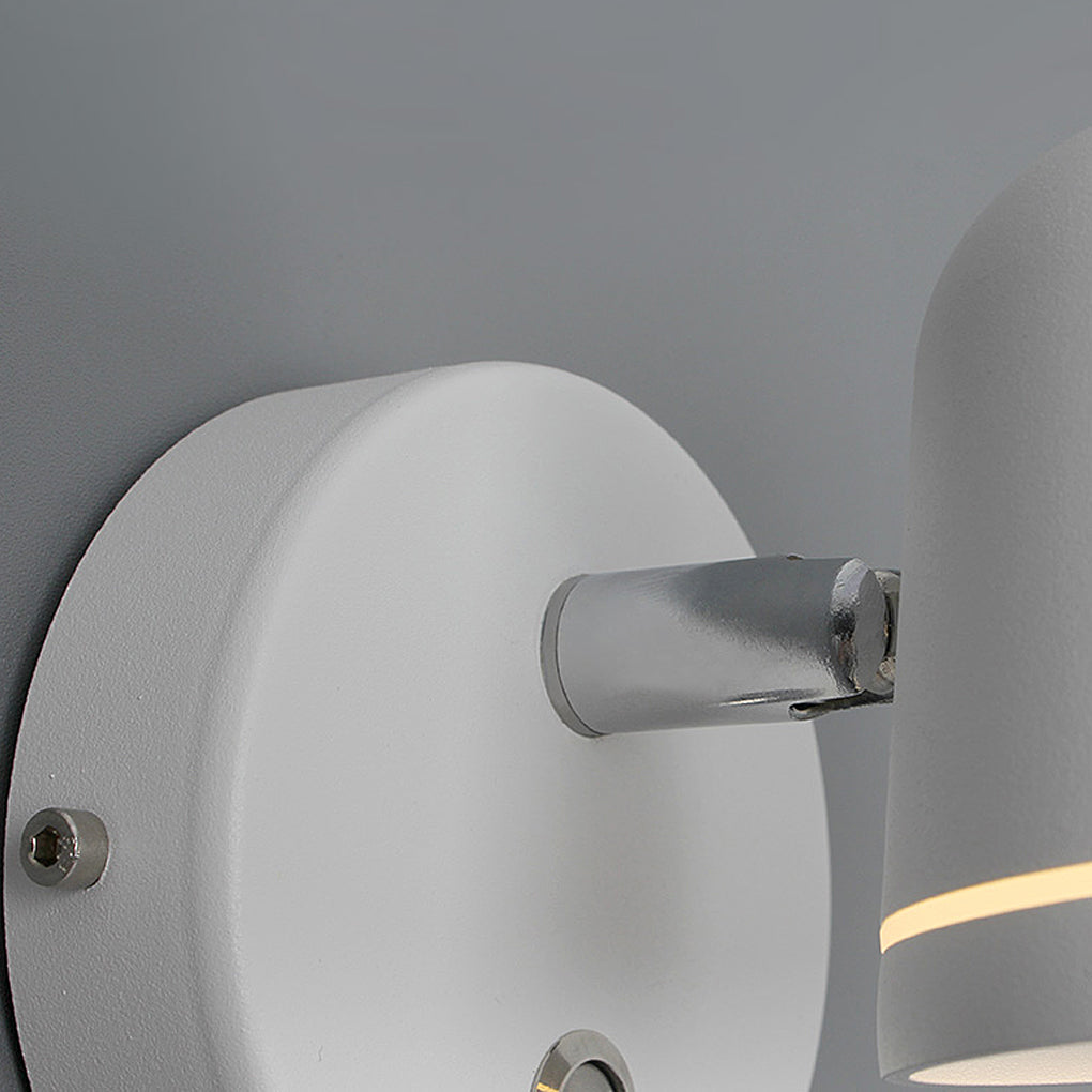 Modern Nordic Adjustable LED Wall Sconce with Stepless Dimming for Bedroom and Living Room